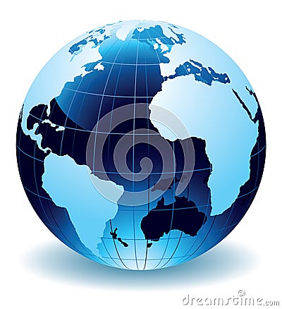 Globe of the World Vector Illustration
