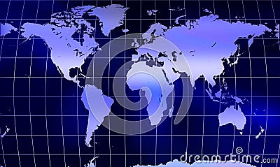 Globe world map with mesh Stock Photo