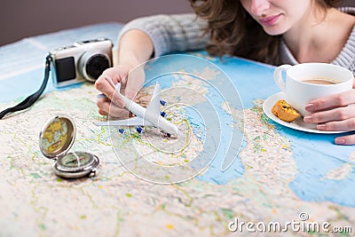 Globetrotter coffee break. Travel , trip vacation, tourism Stock Photo