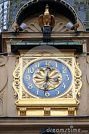 Glockenspiel clock in Graz Stock Photo