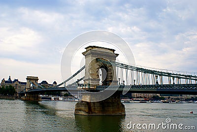 Gloomy weather in Budapest Editorial Stock Photo