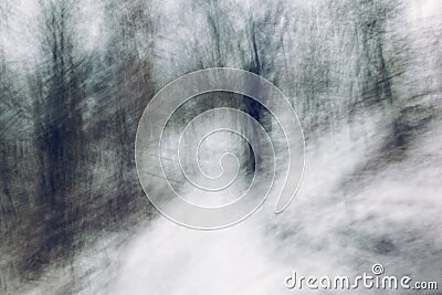 Gloomy winter landscape Stock Photo