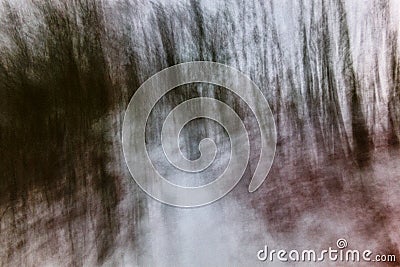 Gloomy winter landscape Stock Photo