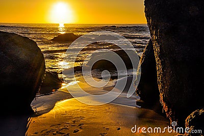 Glorious sunset Stock Photo