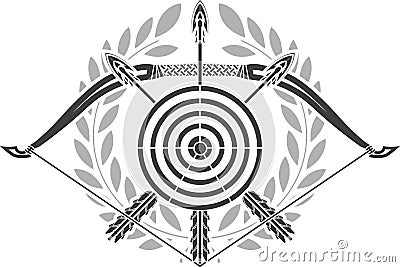 Glory of archery Vector Illustration