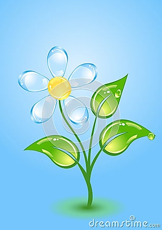 Gloss flower Vector Illustration