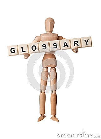 Glossary Stock Photo
