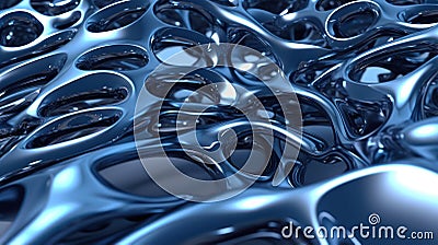 Glossed Matrix: Parametric Bionic Background Stock Photo