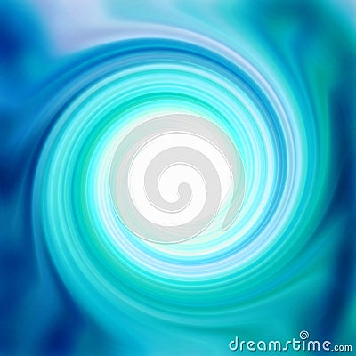 Glossy Aqua Swirl Stock Photo