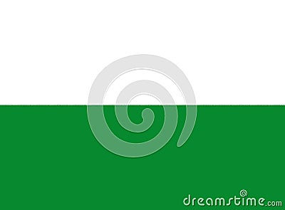 Glossy glass flag of the Antioquia department, Colombia Stock Photo