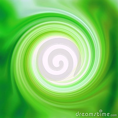 Glossy Green Swirl Stock Photo