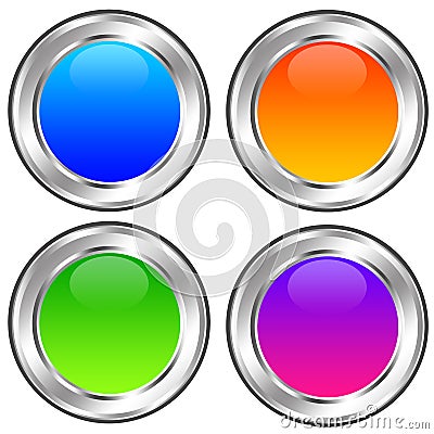 Glossy icons Stock Photo