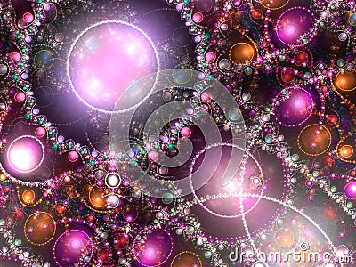 Glossy purple fractal texture Stock Photo