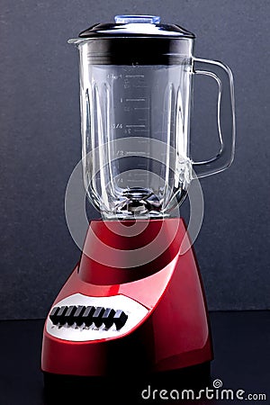 Glossy Red Blender Stock Photo