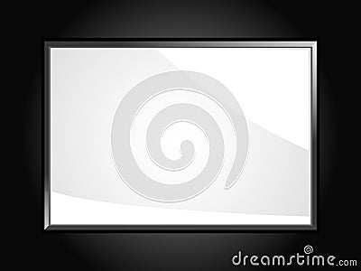 Glossy white black background Vector Illustration