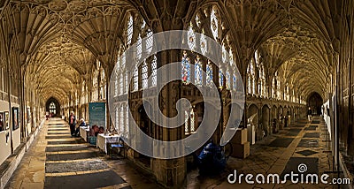 Gloucester Cloisters Editorial Stock Photo