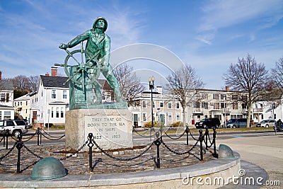 Gloucester Fishermans Memorial Stock Photo