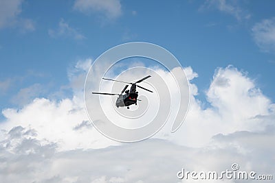 GLOUCESTERSHIRE, ENGLAND - 15 July 2023: Bell Boeing V-22 Osprey at RIAT Editorial Stock Photo