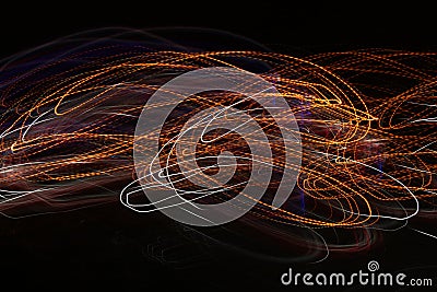 Glow energy wave. lighting effect abstract background Stock Photo