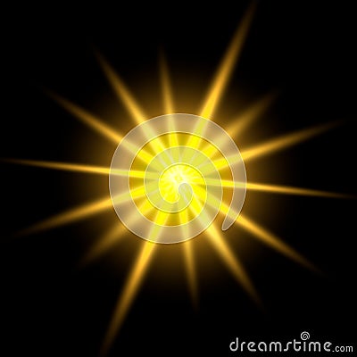 Glow light effect Vector Illustration