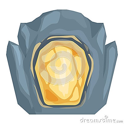 Glow vortex portal icon cartoon vector. Platform wizard Vector Illustration