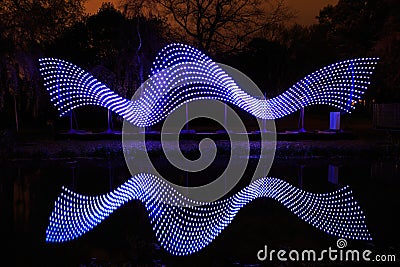 GLOW wave Editorial Stock Photo