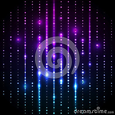 Glowing abstract back Vector Illustration