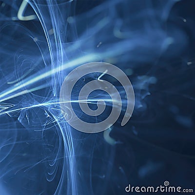 Glowing blue on a blue background abstraction Stock Photo