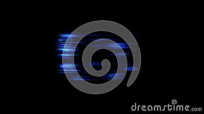 Glowing cybernetical abstract effect - glitch distortion for your arts, isolated - object 3D rendering Cartoon Illustration