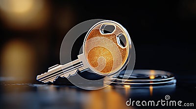 Luminous digital keys with complex circuitry unlock new gateways Generative AI Illustration Stock Photo