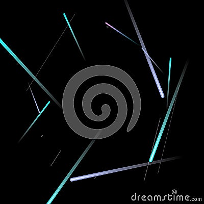 Fast neon light movement effect Vector Illustration