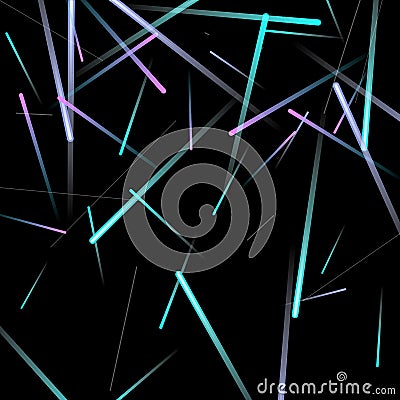 Fast neon light movement effect Vector Illustration