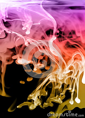 Glowing fluid abstract Stock Photo