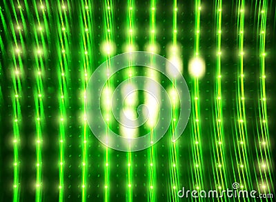 Glowing green led wall texture background Stock Photo