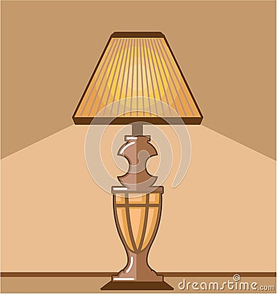 Glowing Lamp eps Vector Illustration