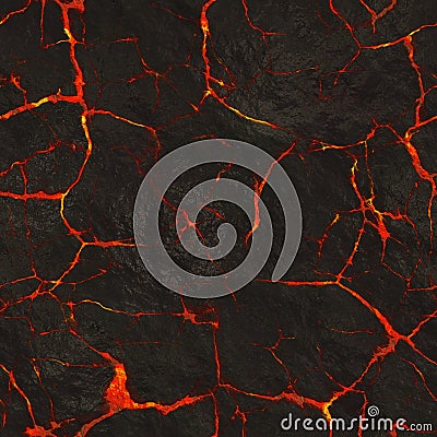 Glowing lava texture Stock Photo