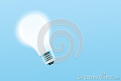 Glowing light bulb Stock Photo