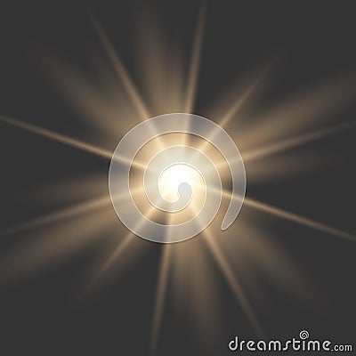 Glowing light burst explosion Vector Illustration