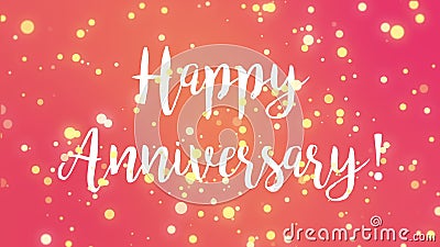 Glowing Pink Happy Anniversary Greeting Card Video Stock Footage - Video of  bright, 1920x1080: 151918616