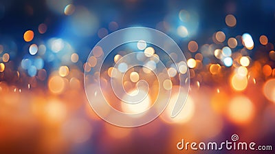 Glowing smooth bokeh light, abstract illustration Cartoon Illustration