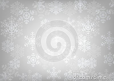 Glowing snowflakes Vector Illustration