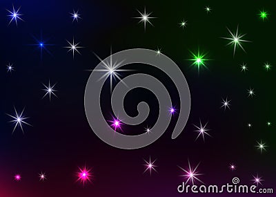 Glowing star background Stock Photo