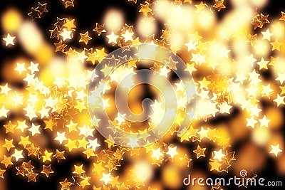 Glowing stars and lights Stock Photo