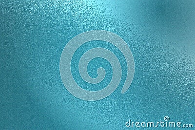 Glowing teal metal wall texture, abstract pattern background Stock Photo