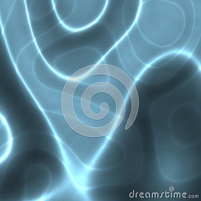 Glowing wavy lines Cartoon Illustration