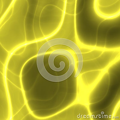 Glowing wavy lines Cartoon Illustration