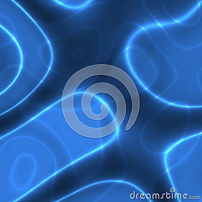 Glowing wavy lines Cartoon Illustration