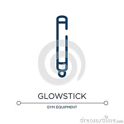 Glowstick icon. Linear vector illustration from diving collection. Outline glowstick icon vector. Thin line symbol for use on web Vector Illustration
