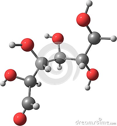 Glucose model Stock Photo