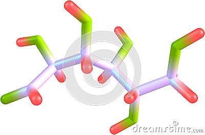 Glucose model Stock Photo